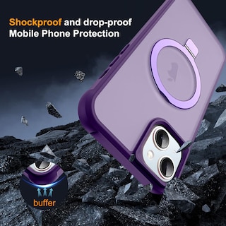 Foto 7 | Funda De Teléfono Skylmw Compatible Con Iphone 15 Con Magsafe Purple - Venta Internacional.