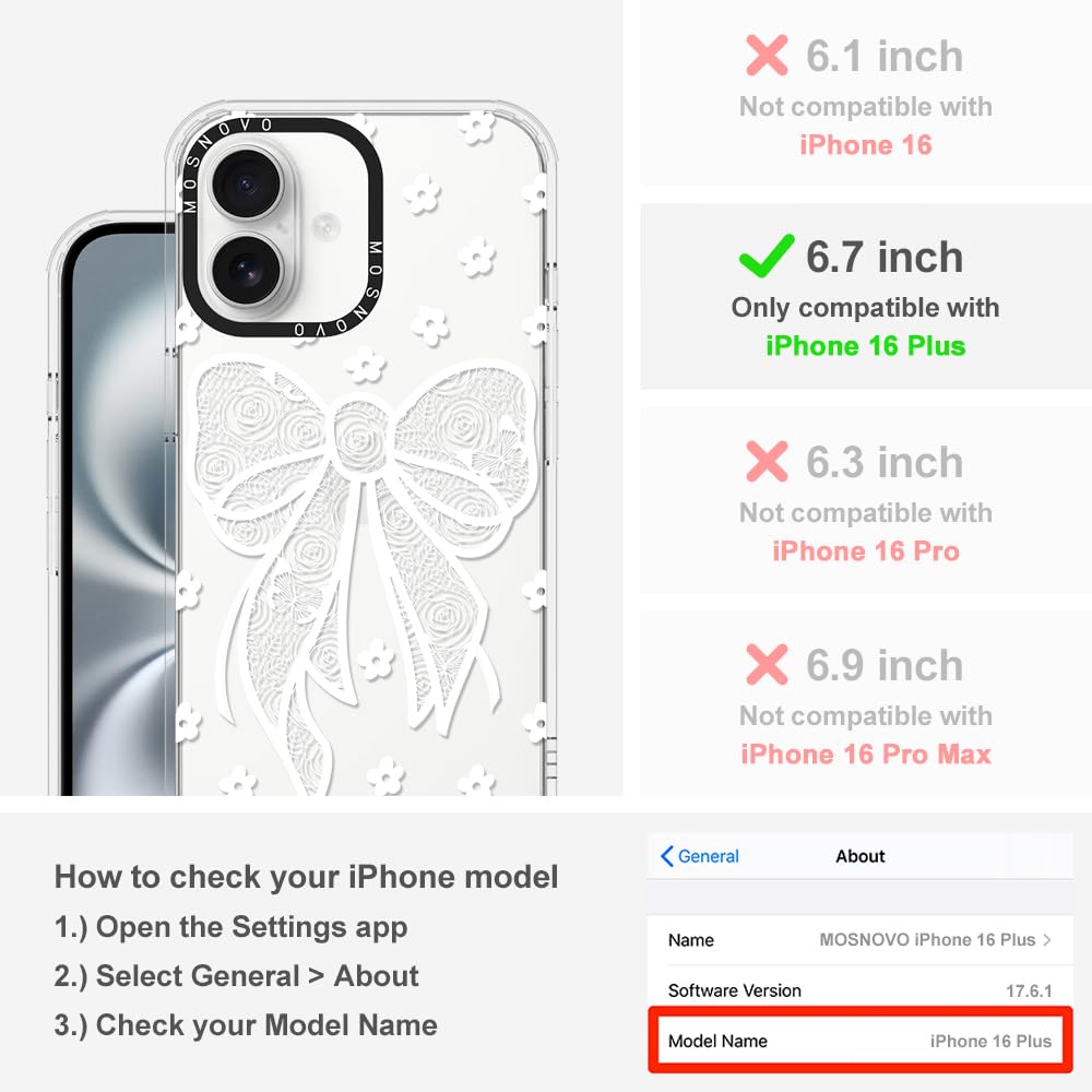 Foto 3 pulgar | Funda De Teléfono Mosnovo Para Iphone 16 Plus Con Tecnología Buffertech - Venta Internacional.