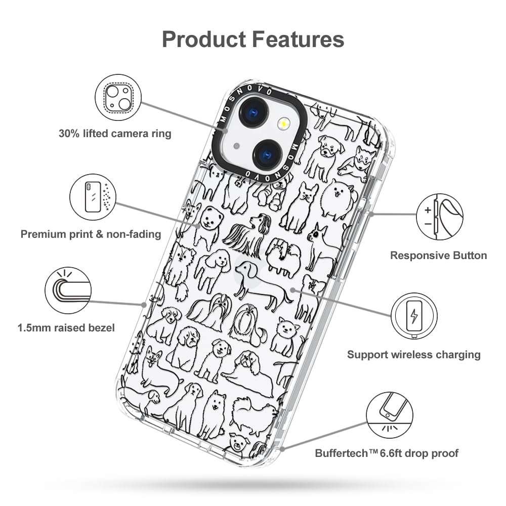 Foto 7 pulgar | Funda De Teléfono Mosnovo Para Iphone 13 Buffertech 2m Drop Clear - Venta Internacional.