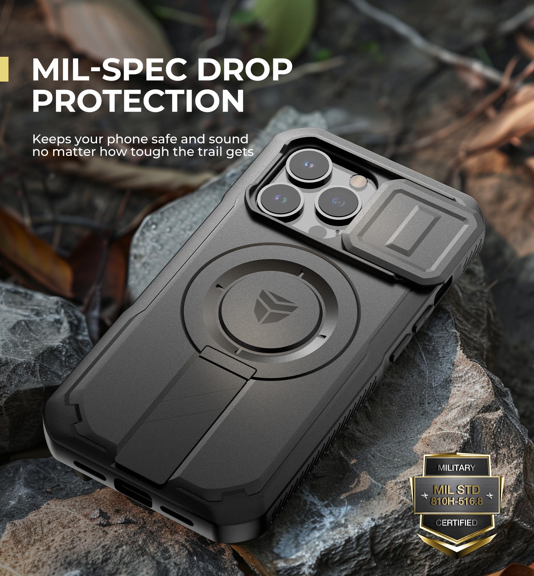 Foto 8 pulgar | Funda Dexnor Para Iphone 13 Pro Con Cámara Deslizante Negra - Venta Internacional.