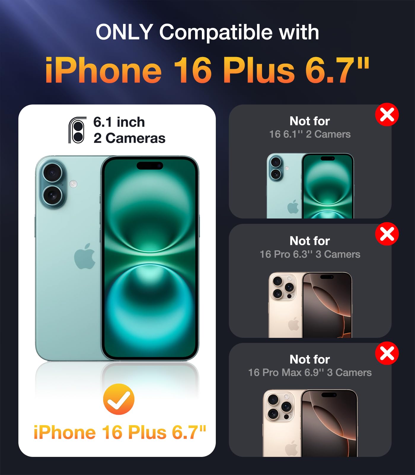 Foto 7 pulgar | Funda Para Teléfono Diaclara Diseñada Para Iphone 16 Plus De 6.7 Pulgadas, Color Verde - Venta Internacional.