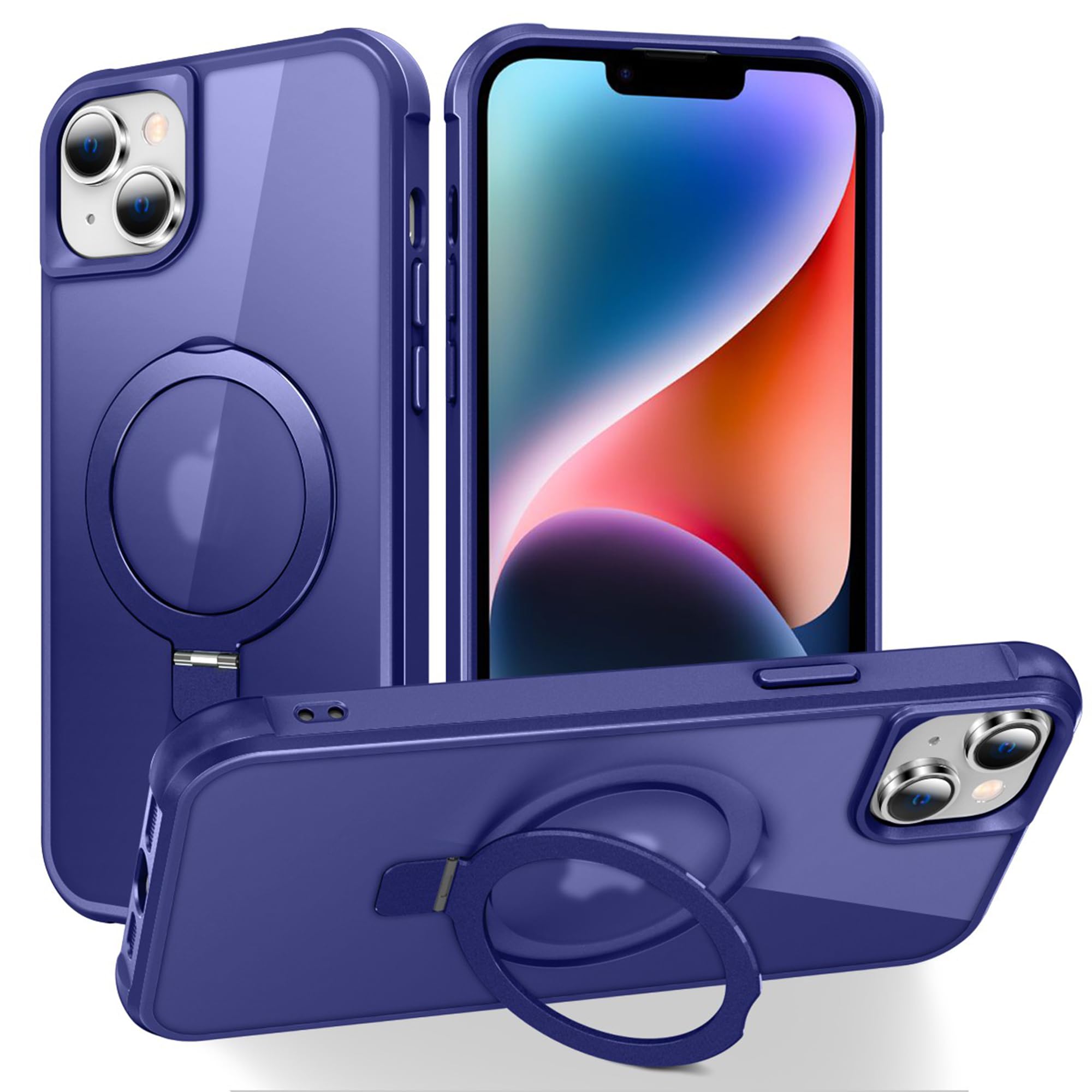 Foto 2 pulgar | Funda De Teléfono Sky-lmw Compatible Con Iphone 14 Plus, Color Azul Marino - Venta Internacional.