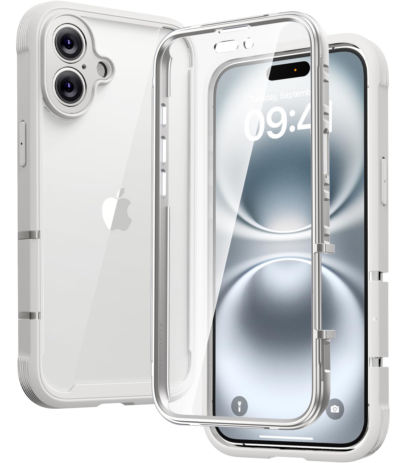 Foto 2 pulgar | Funda Para Teléfono Diaclara Diseñada Para Iphone 16 6.1 (blanca) - Venta Internacional.
