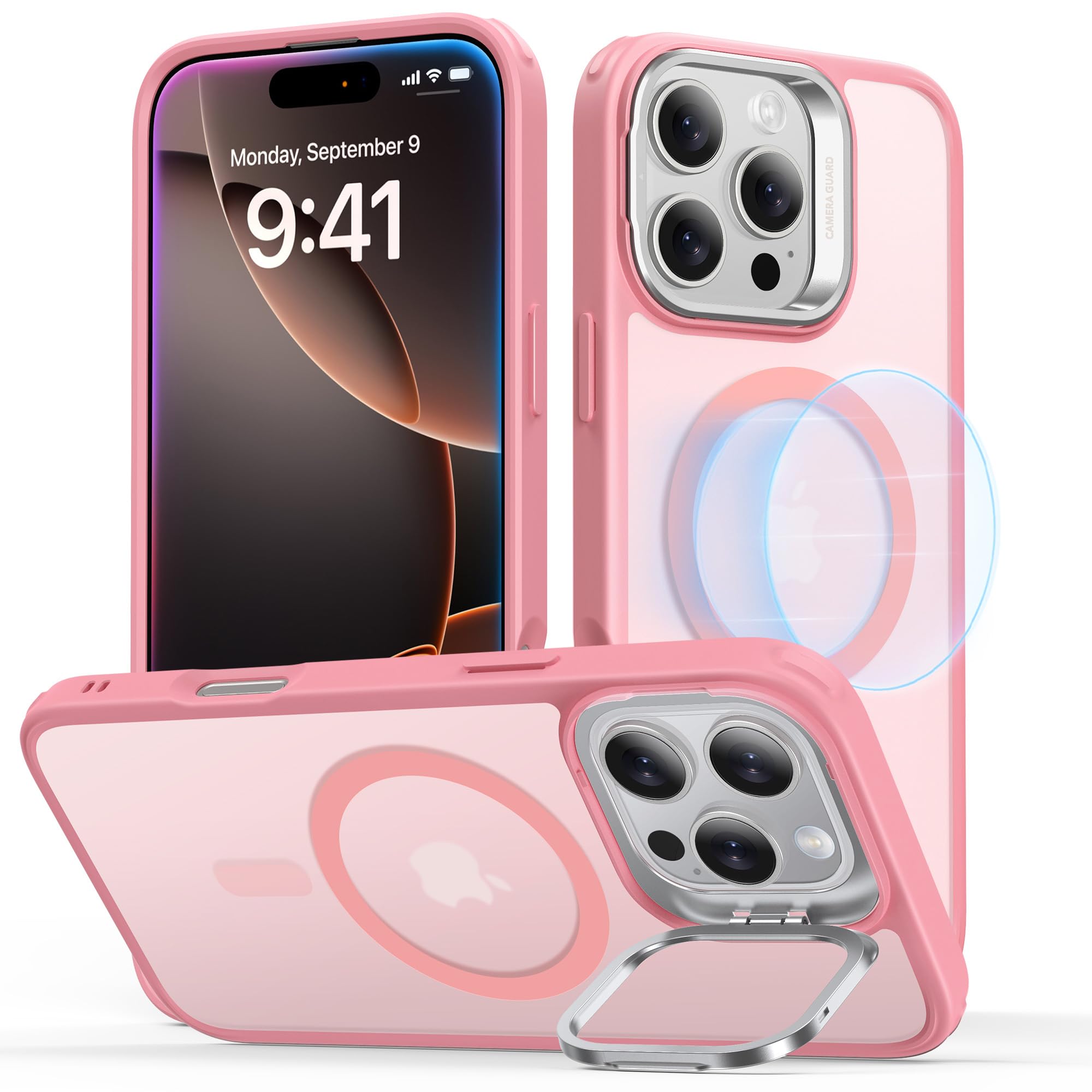 Foto 2 pulgar | Funda De Teléfono Esr Para Iphone 16 Pro Max Con Magsafe Frosted Pink - Venta Internacional.