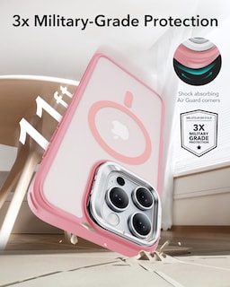 Foto 3 | Funda De Teléfono Esr Para Iphone 16 Pro Max Con Magsafe Frosted Pink - Venta Internacional.