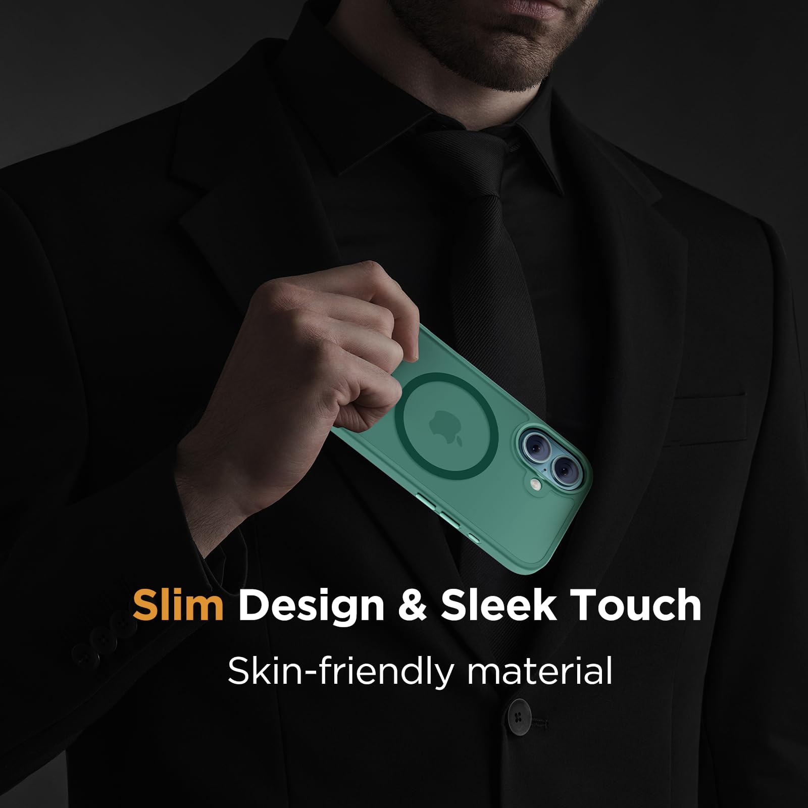 Foto 7 | Funda De Teléfono Miracase Magnetic Series Para Iphone 16 Plus, Color Verde - Venta Internacional.