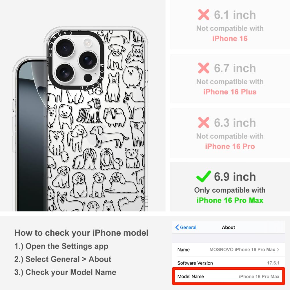 Foto 2 | Funda De Teléfono Mosnovo Para Iphone 16 Pro Max Buffertech Clear - Venta Internacional.