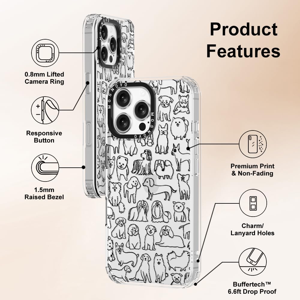 Foto 7 pulgar | Funda De Teléfono Mosnovo Para Iphone 16 Pro Max Buffertech Clear - Venta Internacional.