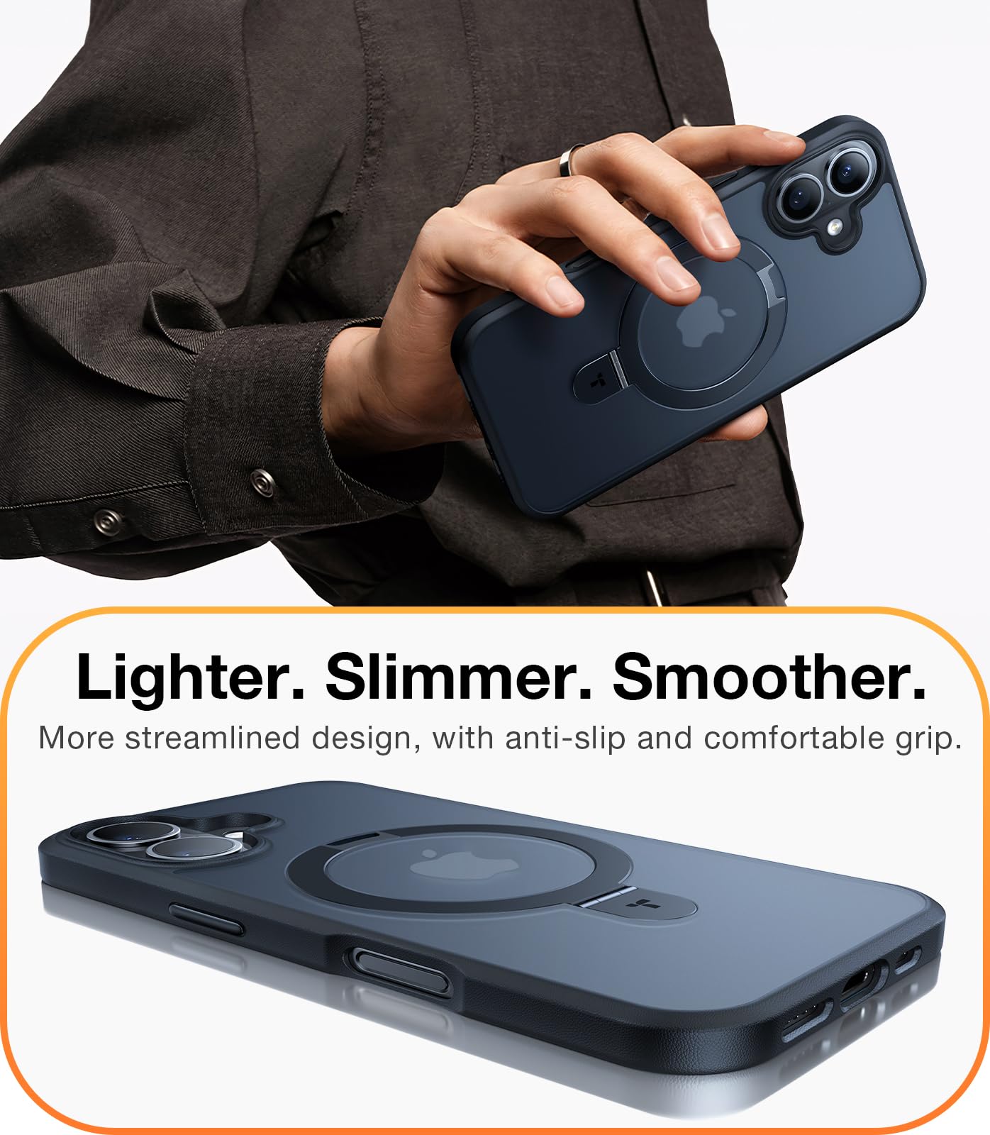 Foto 7 pulgar | Funda De Teléfono Torras Ultra Magnetic Ostand Para Iphone 16 Plus - Venta Internacional.