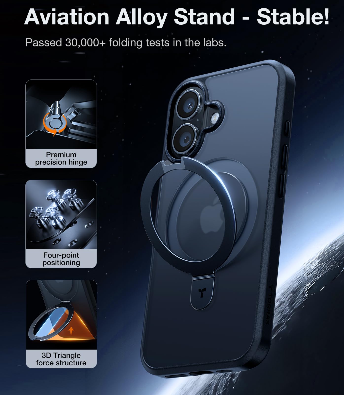 Foto 8 pulgar | Funda De Teléfono Torras Ultra Magnetic Ostand Para Iphone 16 Plus - Venta Internacional.