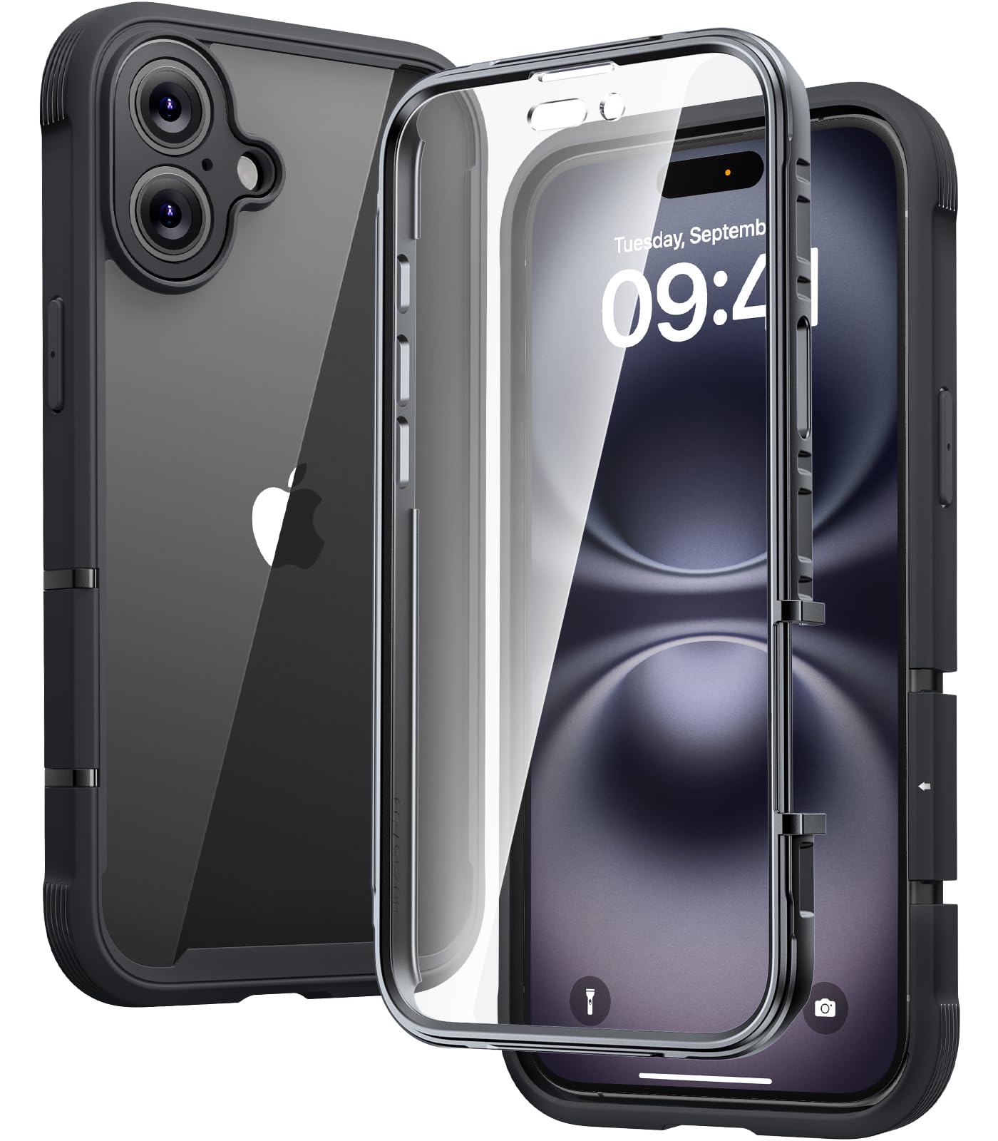 Foto 1 | Funda Para Teléfono Diaclara Diseñada Para Iphone 16 Plus De 6.7 Pulgadas, Color Negro - Venta Internacional.