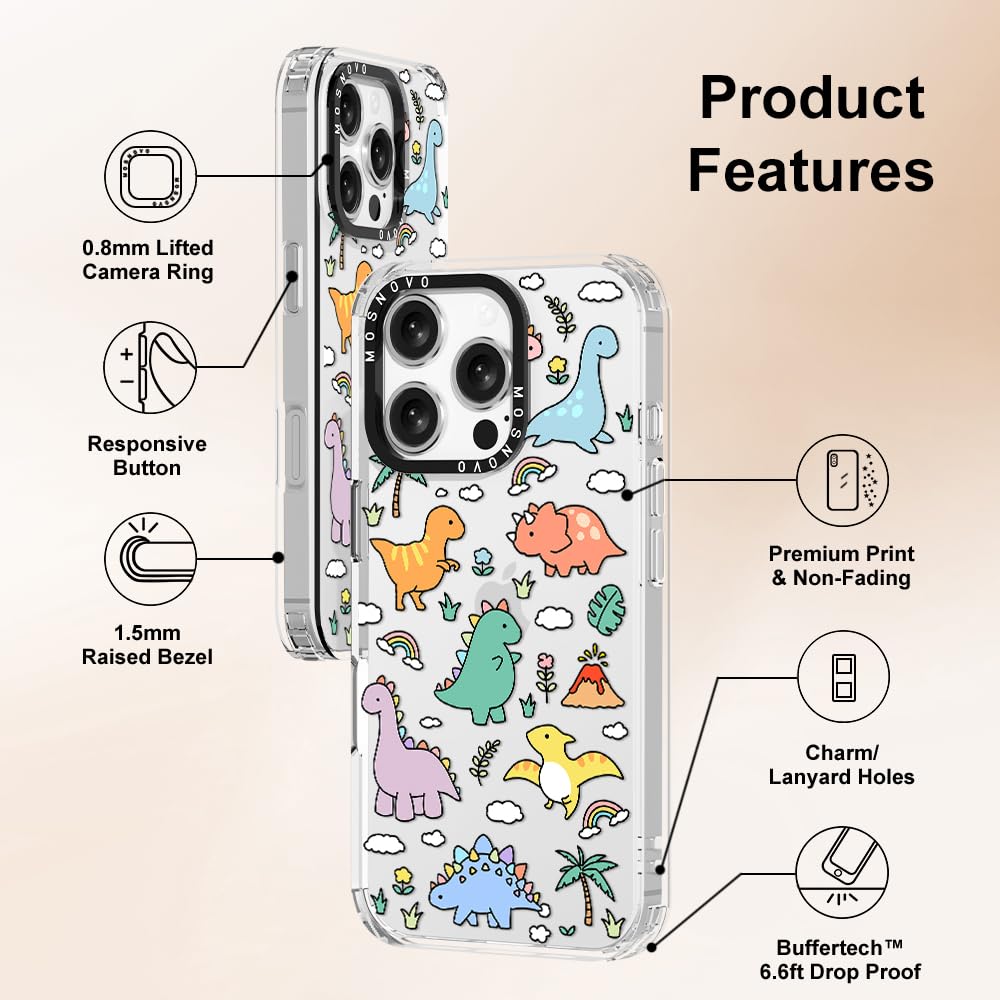 Foto 6 | Funda De Teléfono Mosnovo Para Iphone 16 Pro Dinosaur Land Design - Venta Internacional.