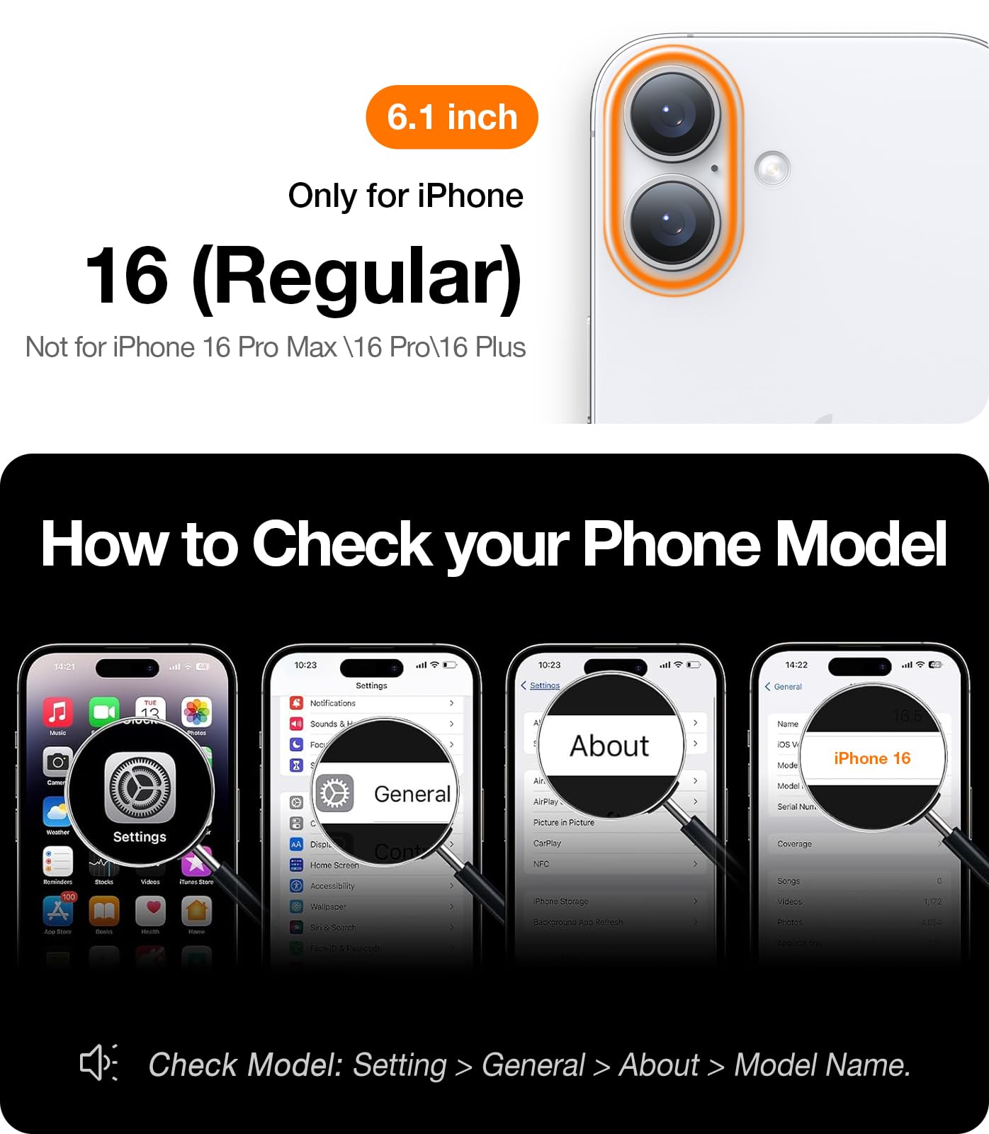 Foto 3 pulgar | Funda Magnética Torras Para Iphone 16 Con Soporte De 6.1 Pulgadas - Venta Internacional.