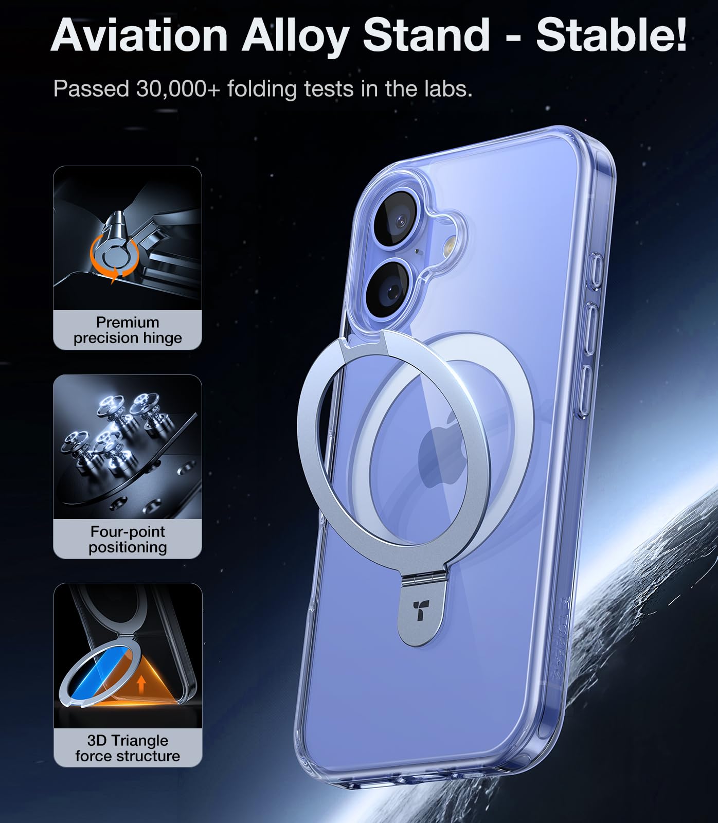 Foto 8 pulgar | Funda Magnética Torras Para Iphone 16 Con Soporte De 6.1 Pulgadas - Venta Internacional.