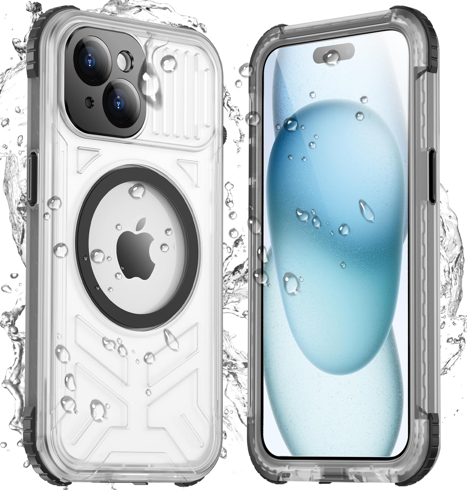 Foto 1 | Funda De Teléfono Temdan Magnética Impermeable Para Iphone 15 De 6.1 Pulgadas - Venta Internacional.