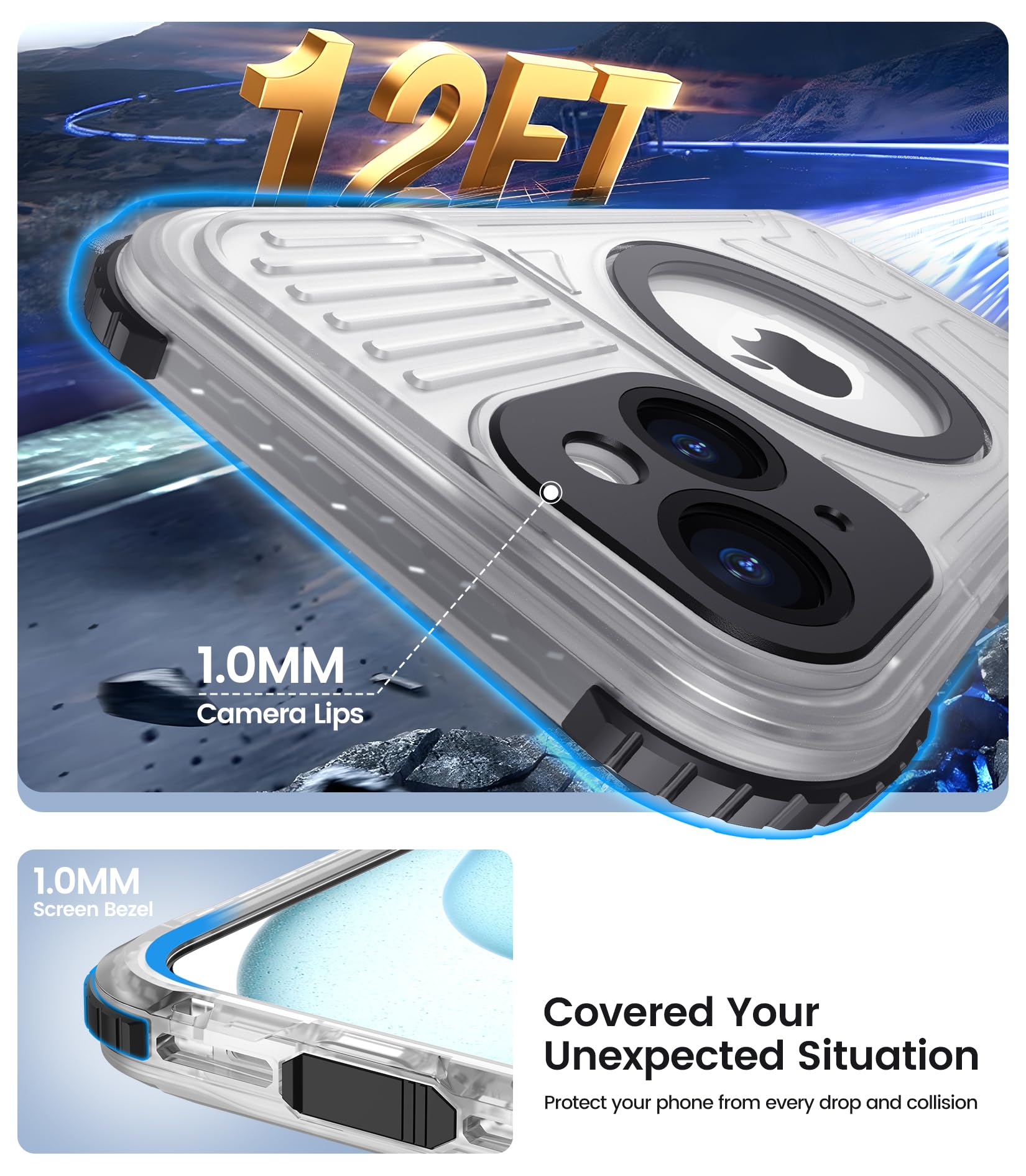 Foto 3 | Funda De Teléfono Temdan Magnética Impermeable Para Iphone 15 De 6.1 Pulgadas - Venta Internacional.