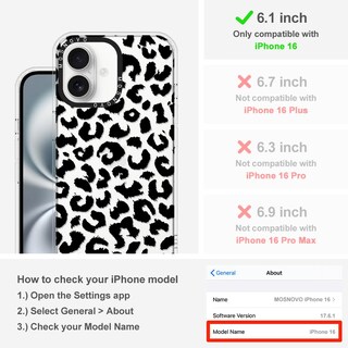 Foto 2 | Funda Para Teléfono Mosnovo Buffertech Con Protección Contra Caídas Para Iphone 16 - Venta Internacional.