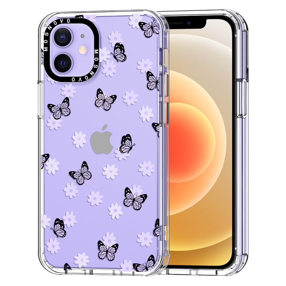 Foto 2 pulgar | Funda De Teléfono Mosnovo Para Iphone 12 Mini Lilac Butterfly - Venta Internacional.