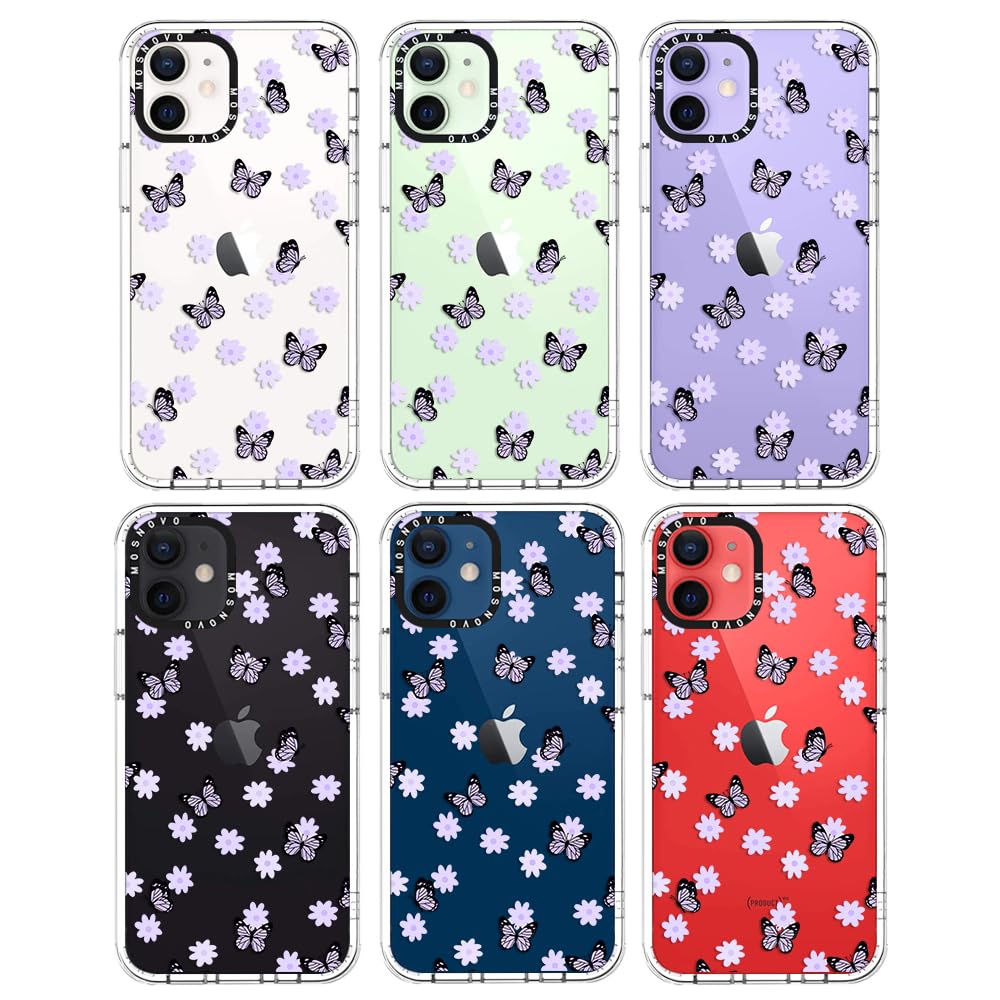 Foto 4 pulgar | Funda De Teléfono Mosnovo Para Iphone 12 Mini Lilac Butterfly - Venta Internacional.