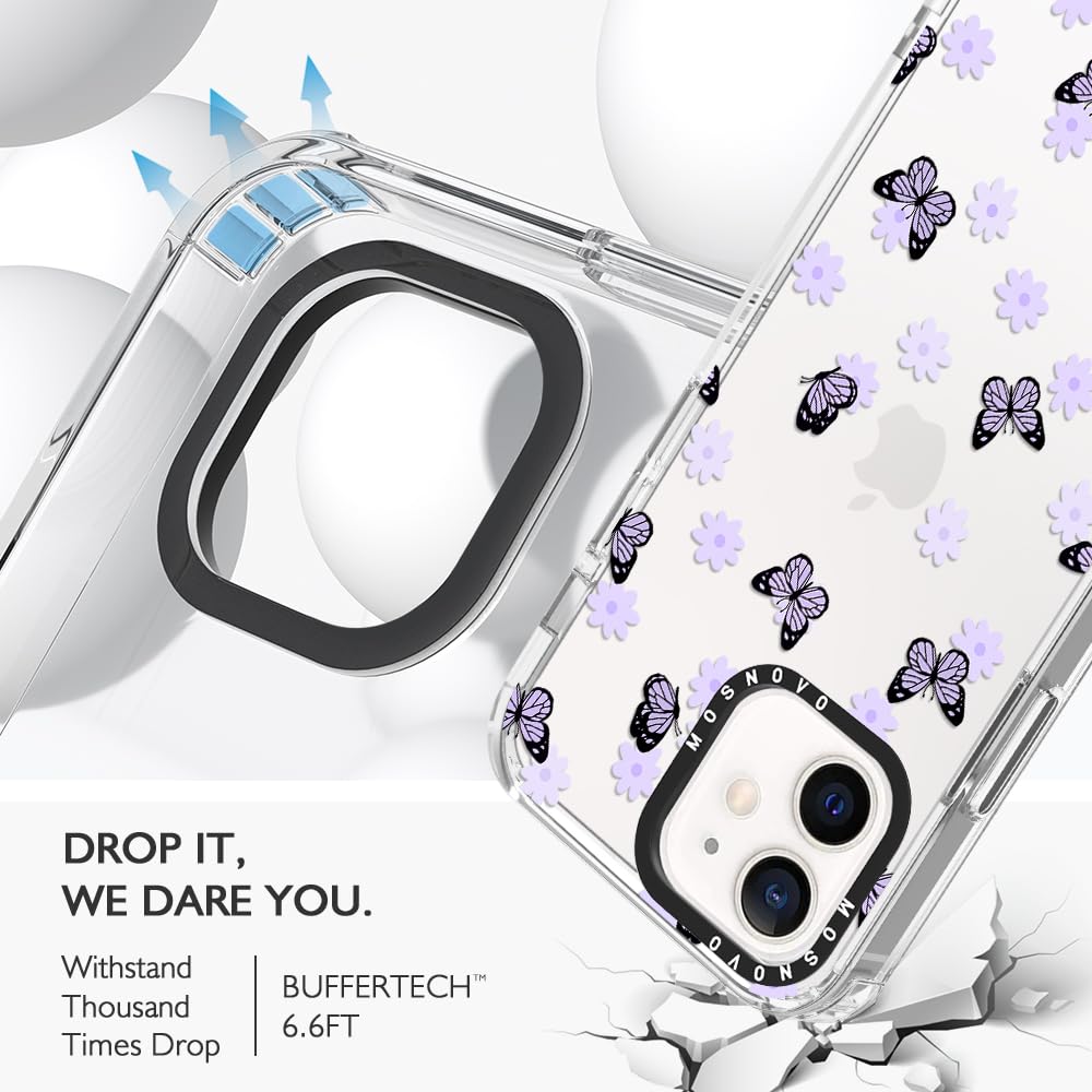 Foto 6 pulgar | Funda De Teléfono Mosnovo Para Iphone 12 Mini Lilac Butterfly - Venta Internacional.