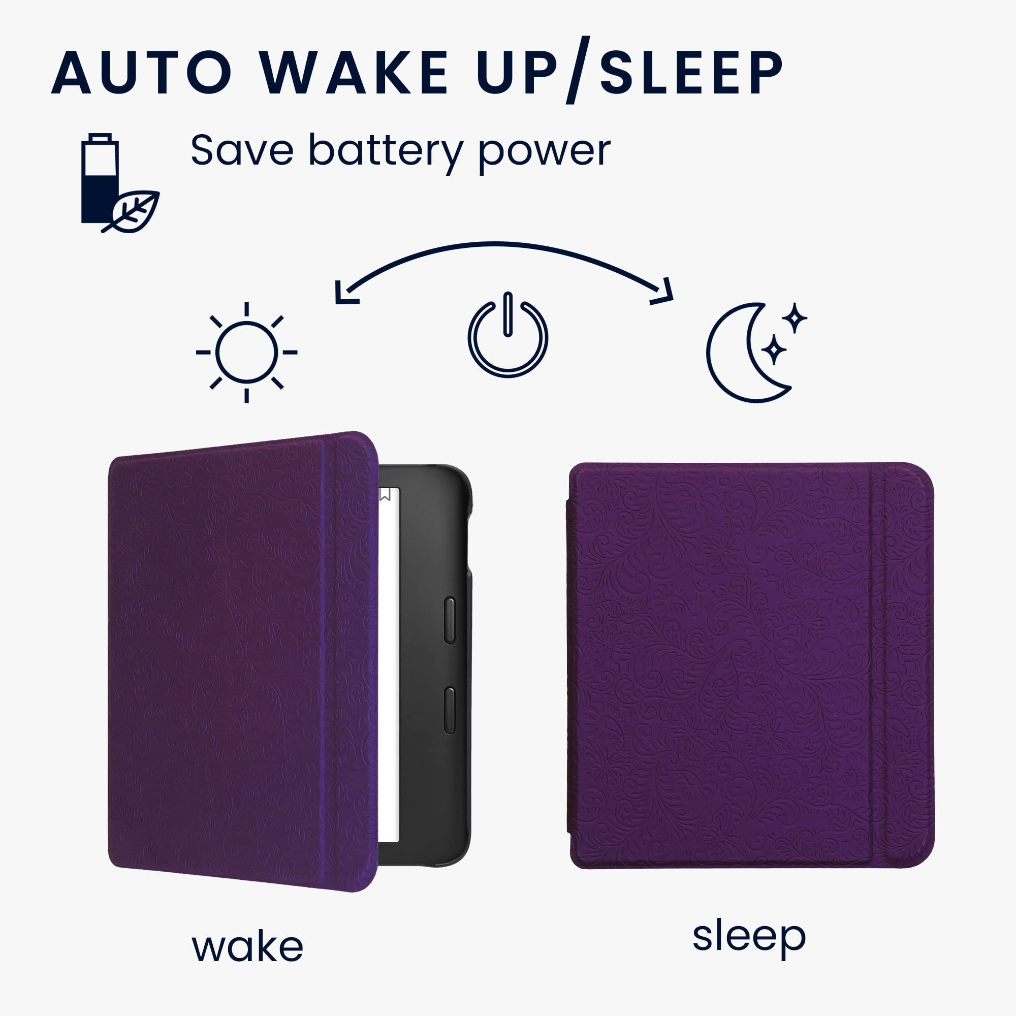 Foto 3 | Funda Kwmobile Compatible Con El Lector Electrónico Kobo Libra 2 - Venta Internacional.