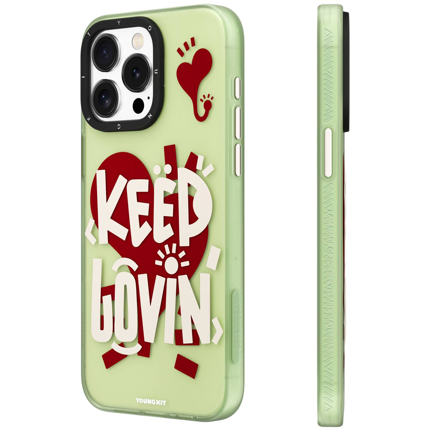 Foto 6 | Funda Youngkit Keep Loving Iphone 13 Pro Max / 14 Pro Max Verde