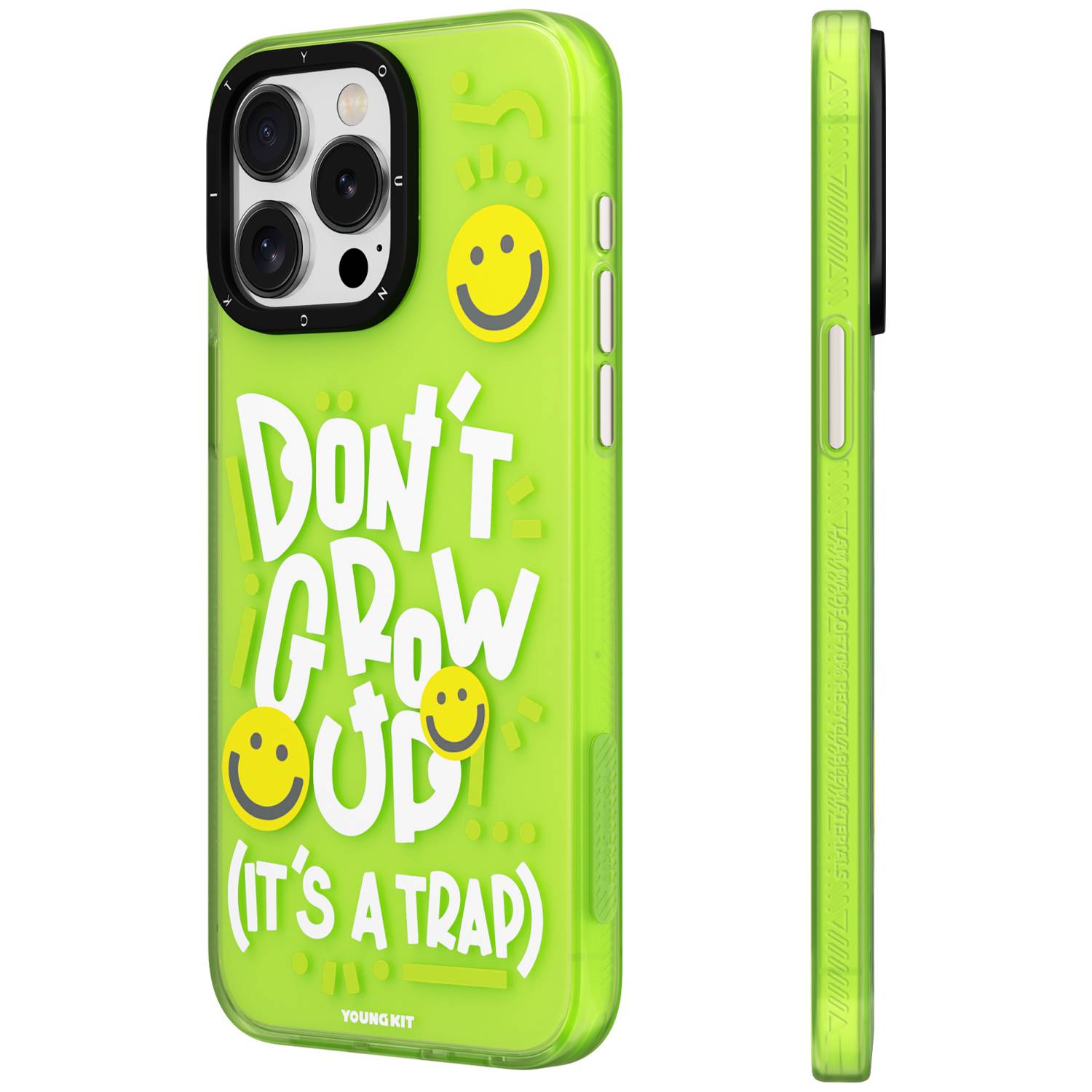 Funda  Youngkit Happy Series Para Iphone 14 Pro Max Verde