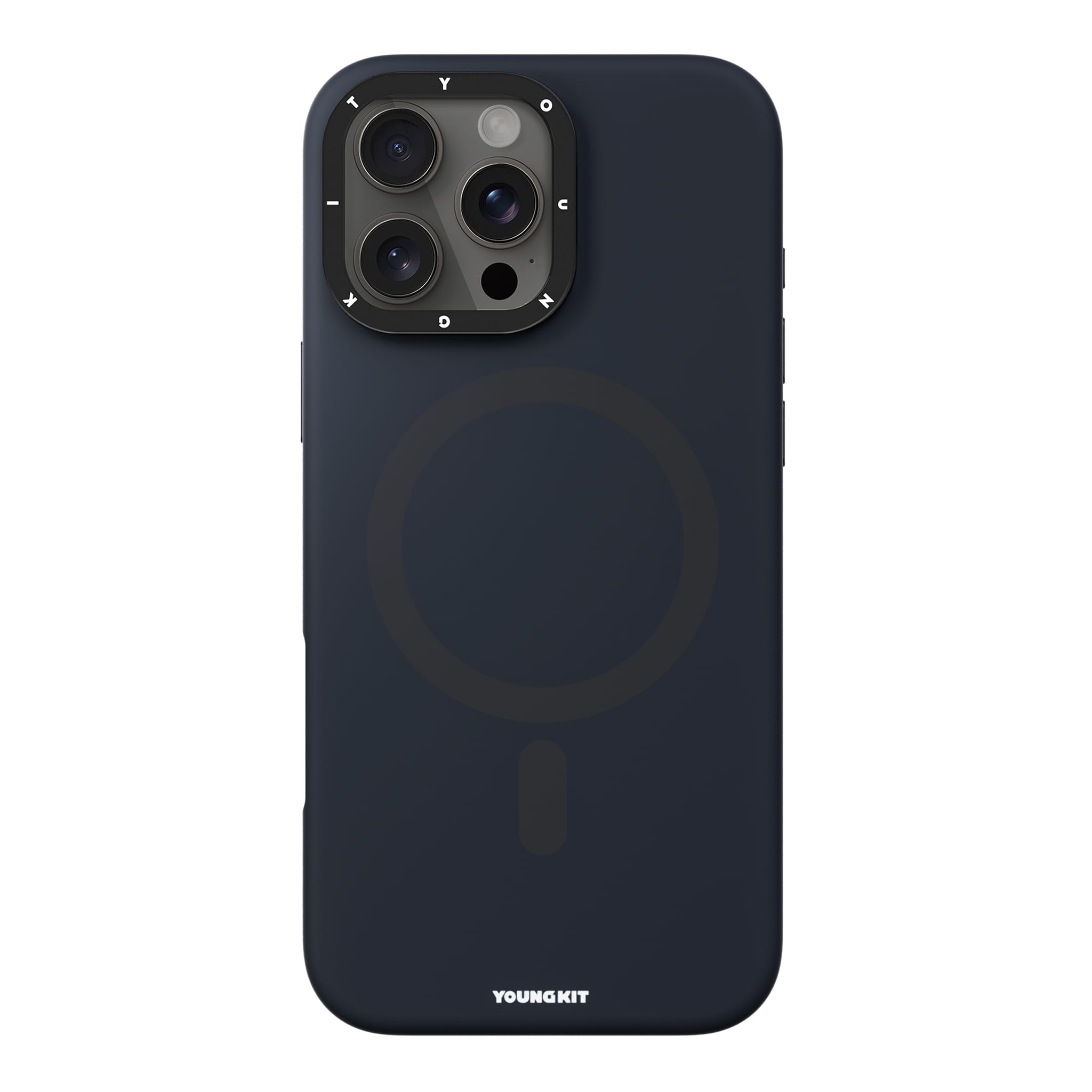 Foto 5 pulgar | Case Youngkit Bitty Cream Series Con Soporte Para Iphone 16 Pro Max Azul