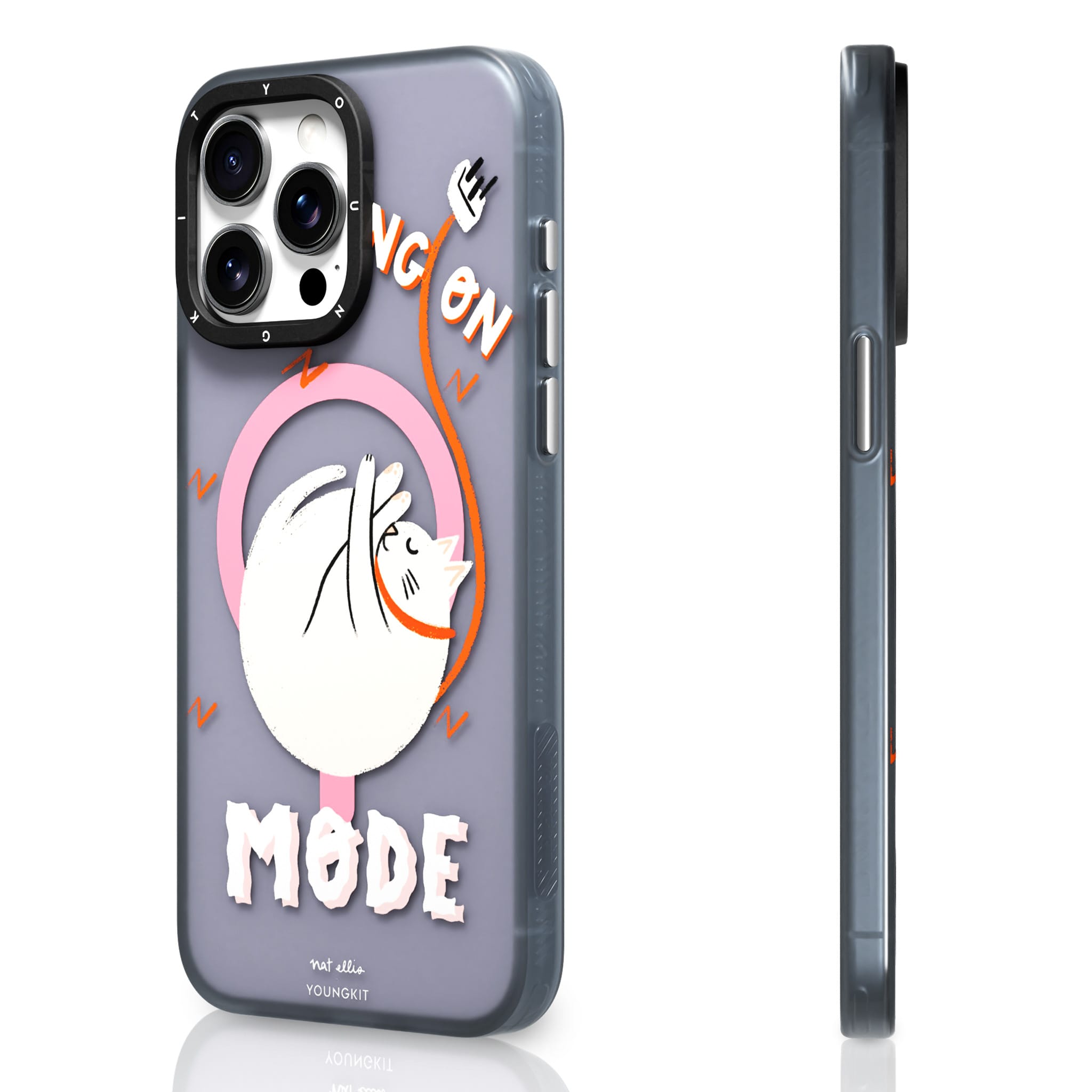 Case Magnetico Youngkit Kitty Days By Nat Ellis 15 Pro Max Gris