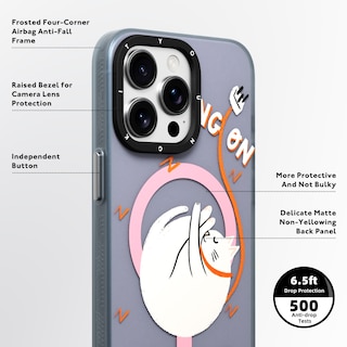 Foto 5 | Case Magnetico Youngkit Kitty Days By Nat Ellis 15 Pro Max Gris