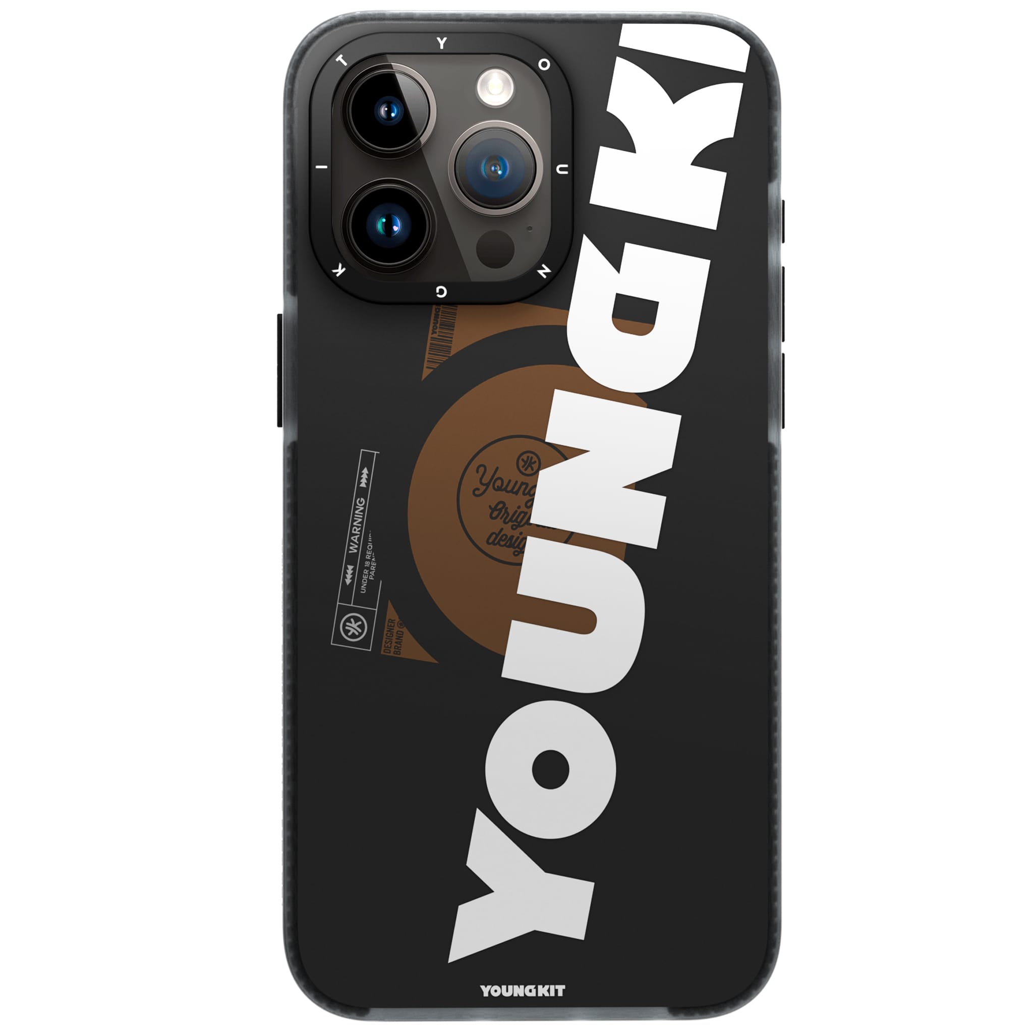 Foto 3 | Funda Youngkit Logo Design Mgsfe Iphone 15 Pro Mx Negra