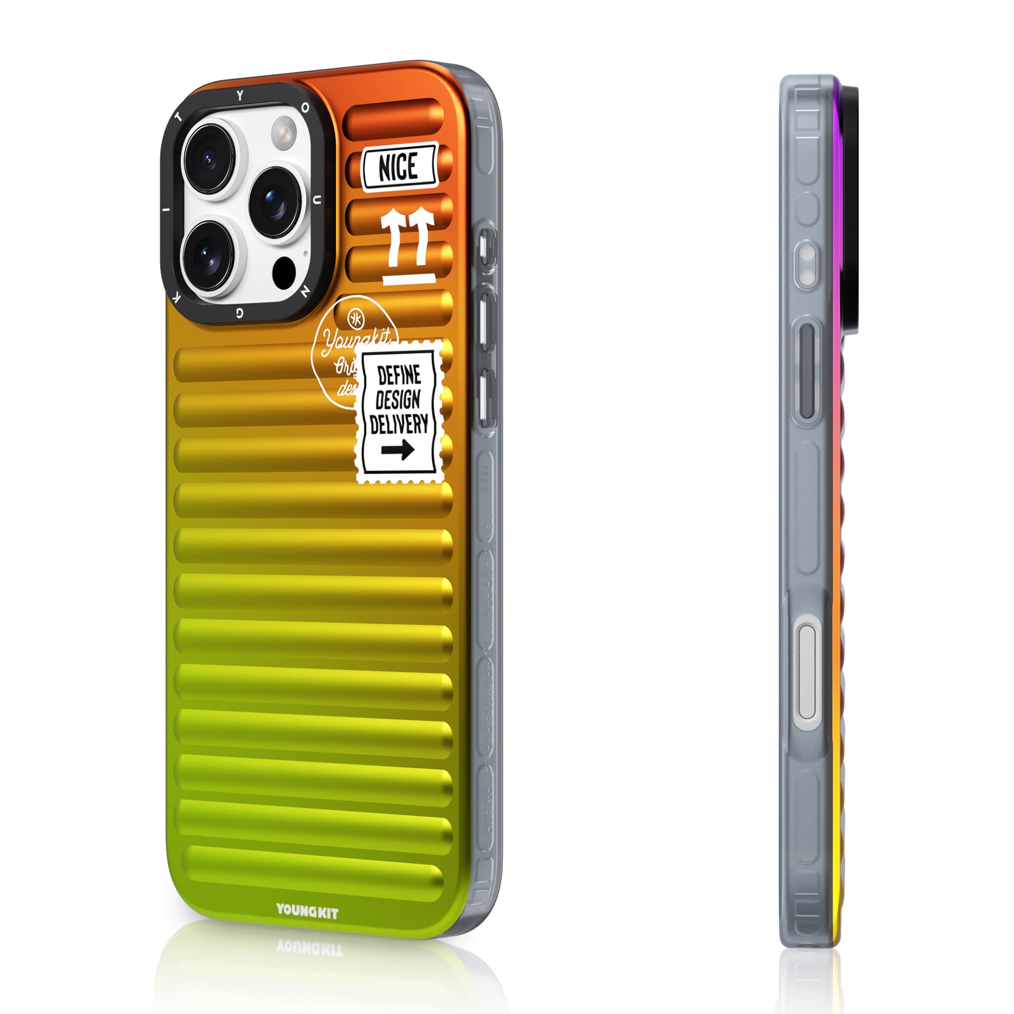 Funda Youngkit Secret & Full Color Iphone Ip 15 Pro Max Naranja