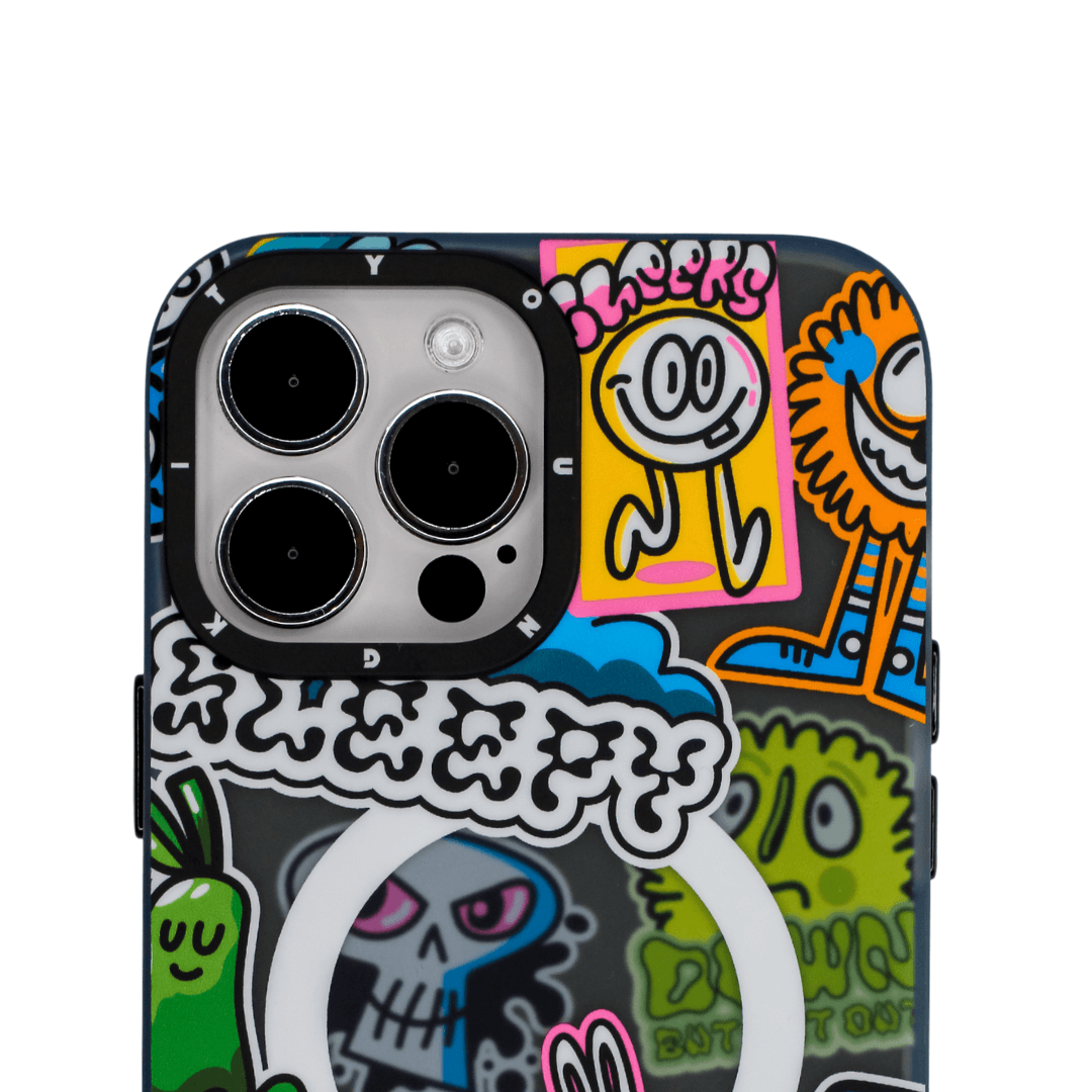 Foto 4 | Funda Magnética Youngkit Sunflower Collage Iphone 14 Pro Max Negra