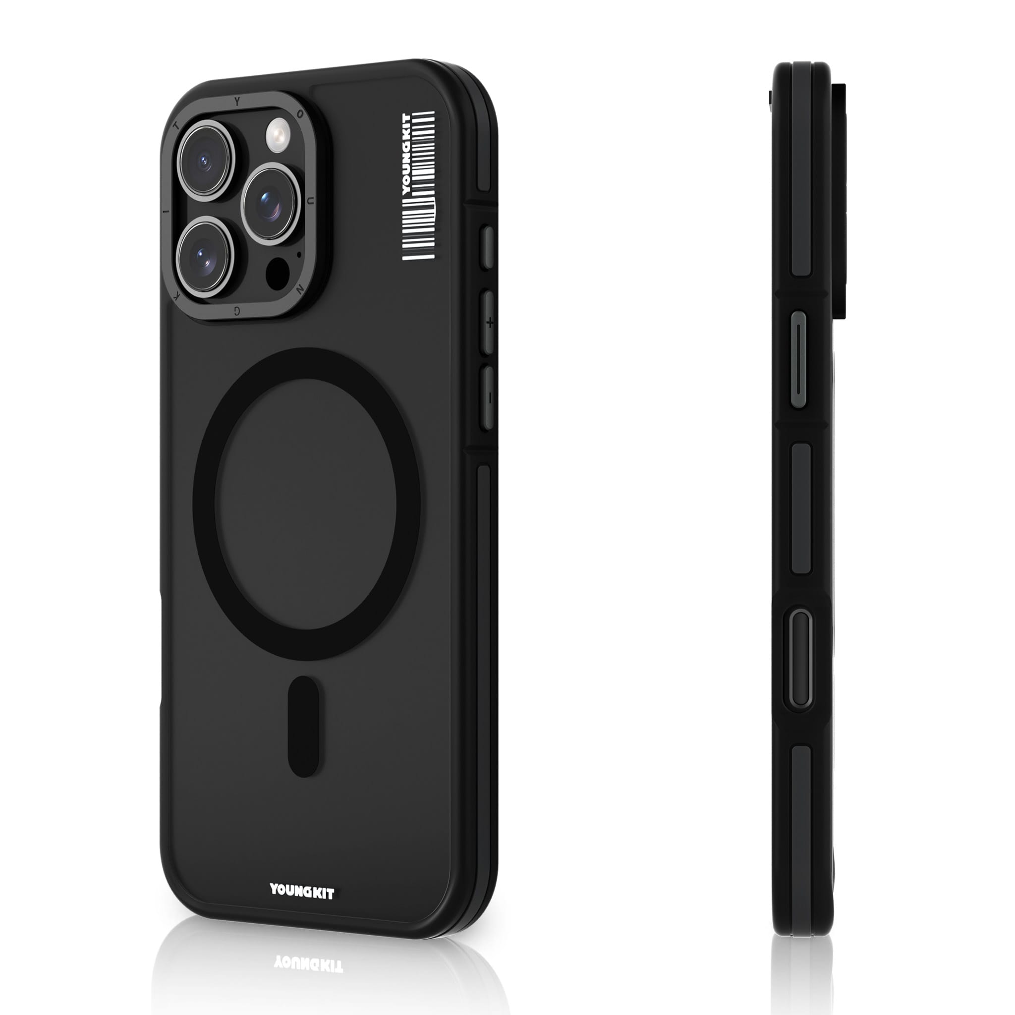 Funda Youngkit Kevlar Rocky Sand Para Iphone 16 Pro Negra