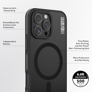 Foto 3 | Funda Youngkit Kevlar Rocky Sand Para Iphone 16 Pro Negra