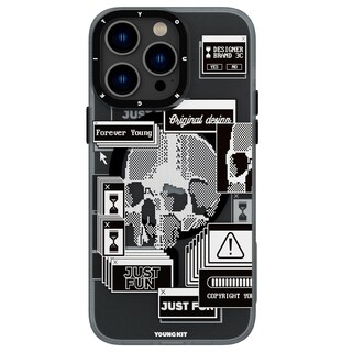 Foto 1 | Funda Magnética Youngkit Collage Skull Iphone 13 Pro Max Negra