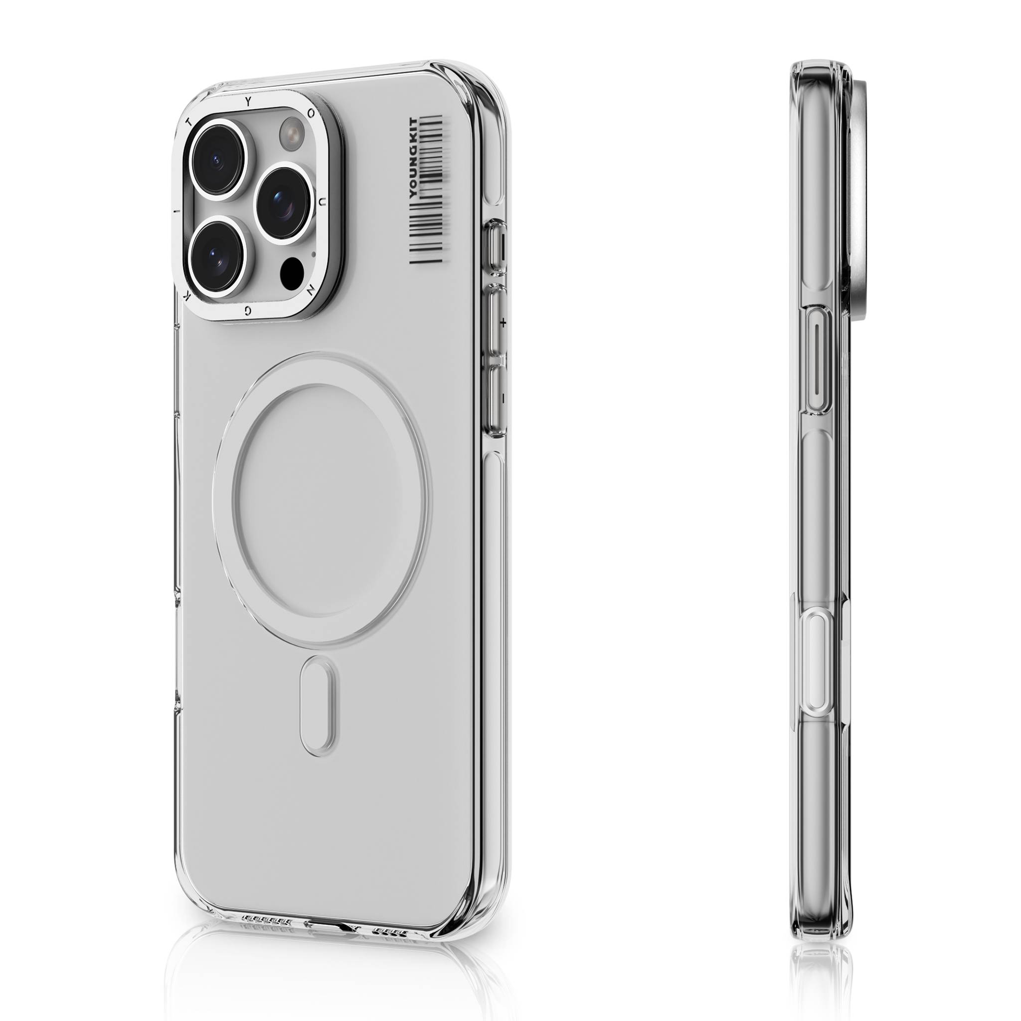 Foto 2 pulgar | Case Crystal Shield Magsafe Youngkit Iphone 16 Pro Transparente