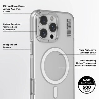 Foto 4 | Case Crystal Shield Magsafe Youngkit Iphone 16 Pro Transparente