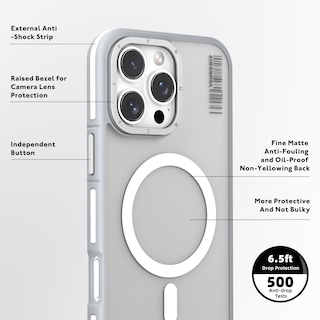 Foto 5 | Funda Youngkit Kevlar Rocky Sand Para Iphone 16 Pro Max Gris