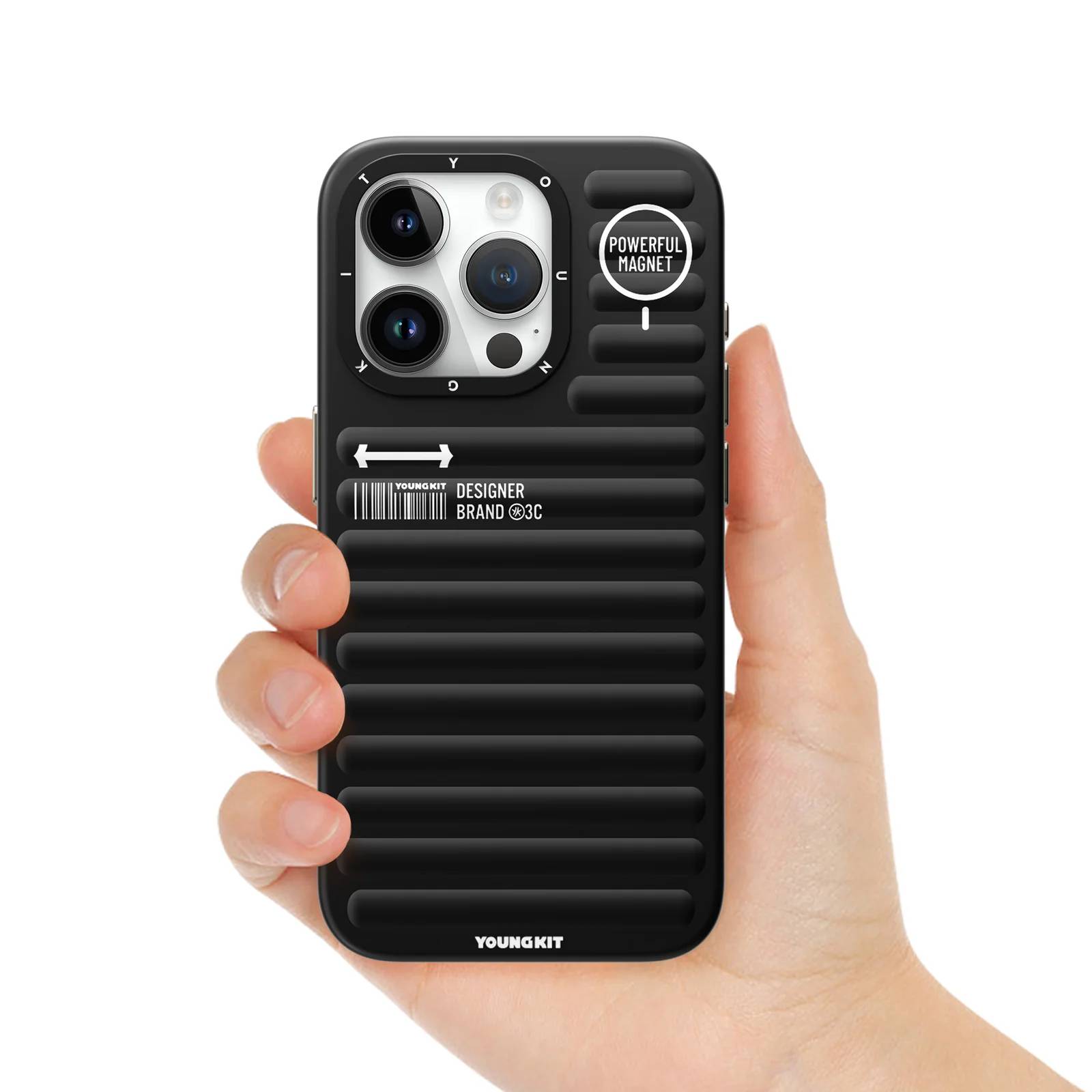 Foto 4 pulgar | Funda Magnética Youngkit True Color Iphone 16 Pro Negra