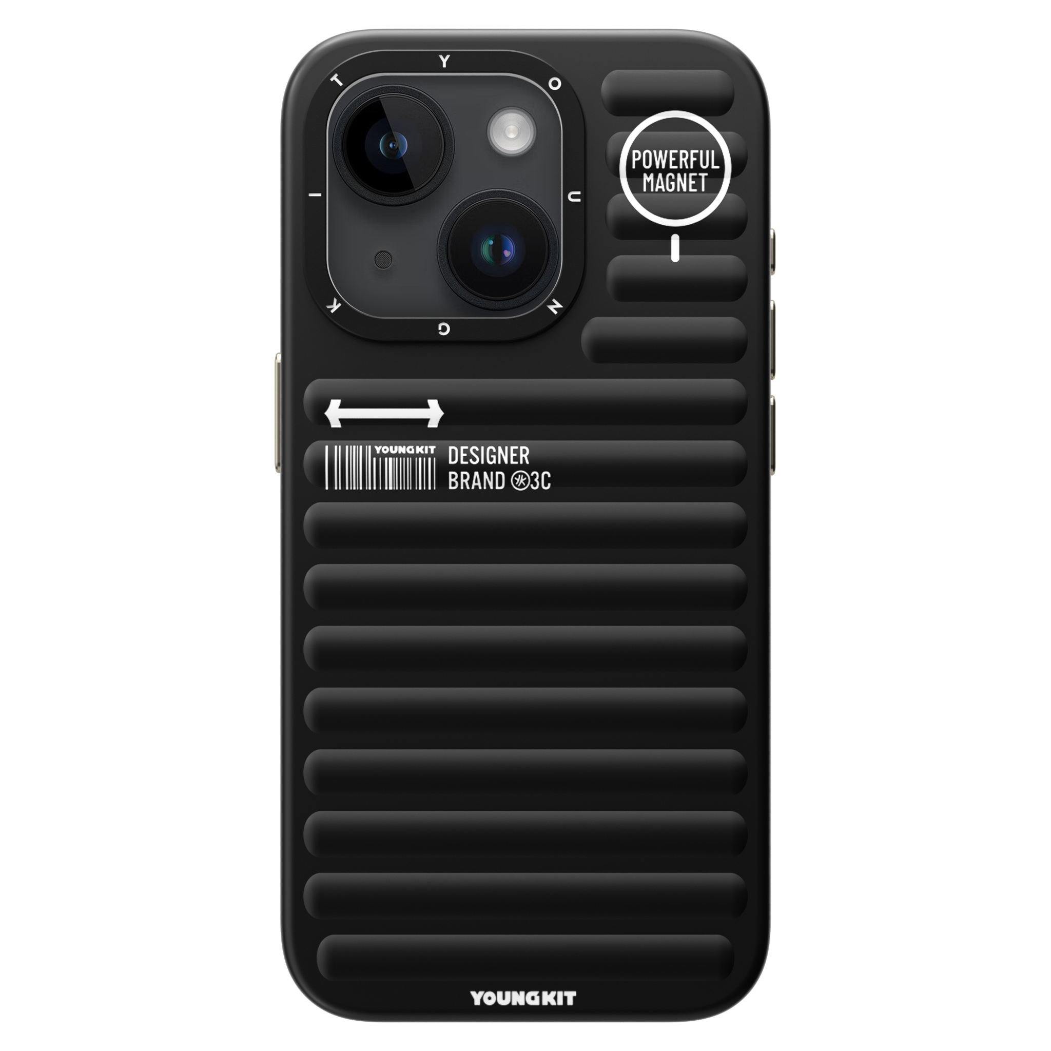 Foto 8 pulgar | Funda Magnética Youngkit True Color Iphone 16 Pro Negra