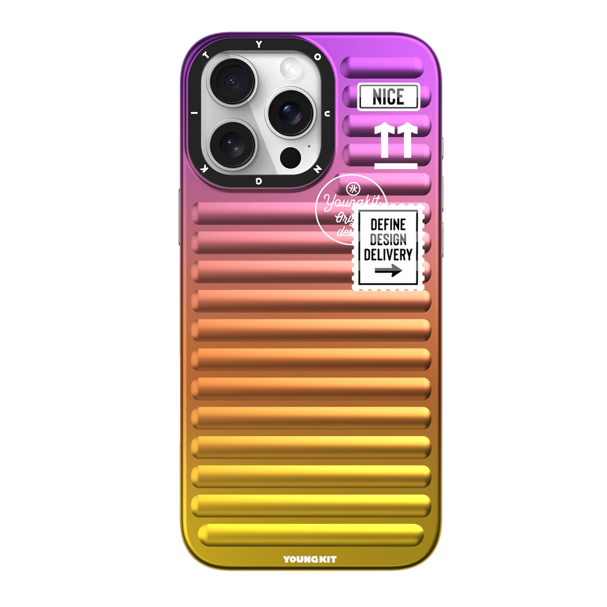 Funda Youngkit Secret & Full Color Iphone Ip 16 Pro Max Naranja