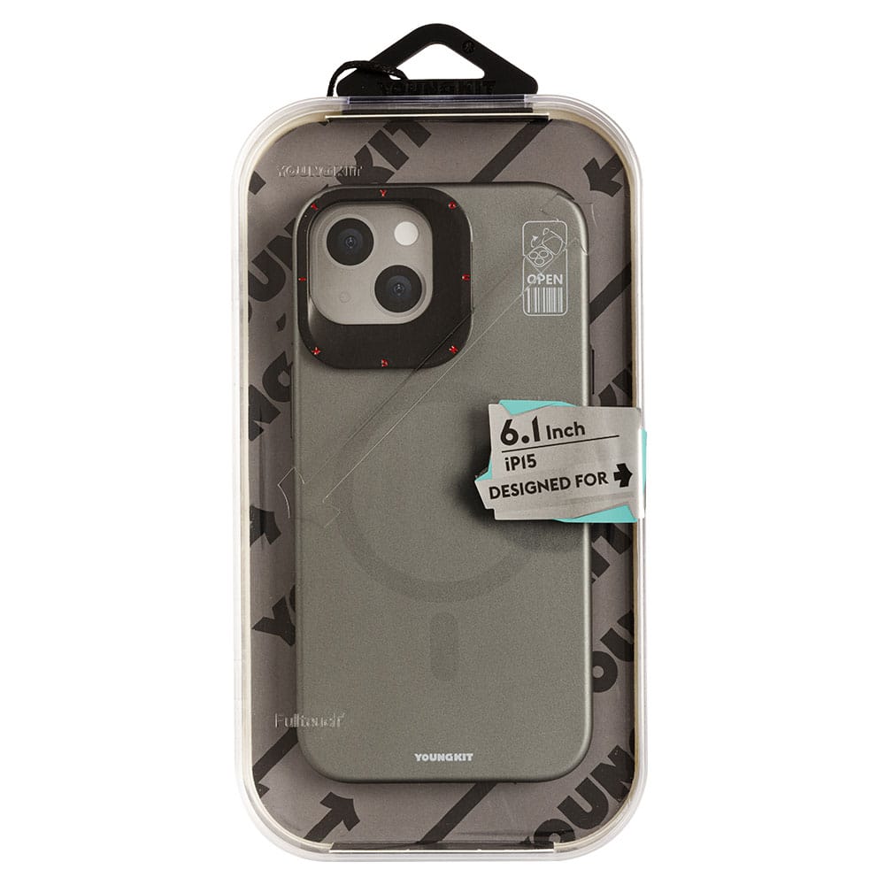 Foto 3 | Funda Youngkit Quickstand Magsafe Iphone 15 Gris