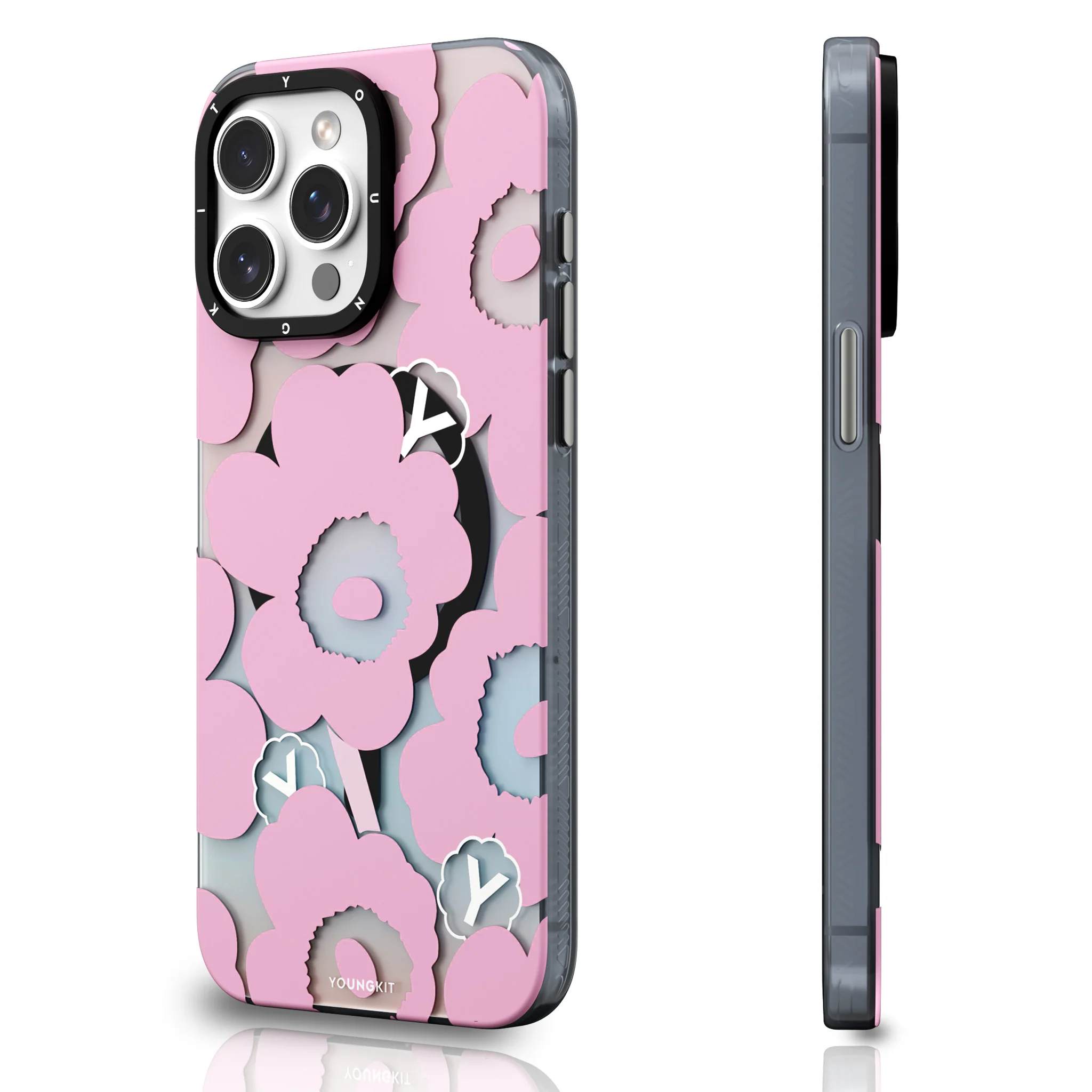 Foto 4 pulgar | Funda Youngkit Chaning Flower Magsafe iPhone 15 Pro Max Holografica