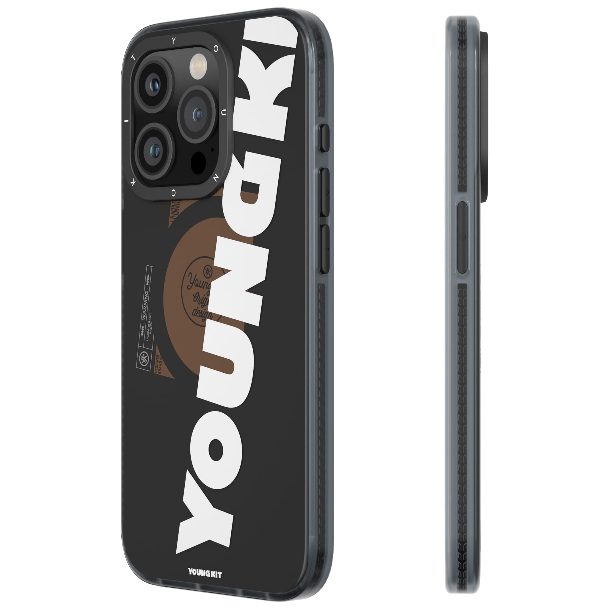 Foto 2 pulgar | Funda Youngkit Logo Design Mgsfe Iphone 14 Pro Max Negra