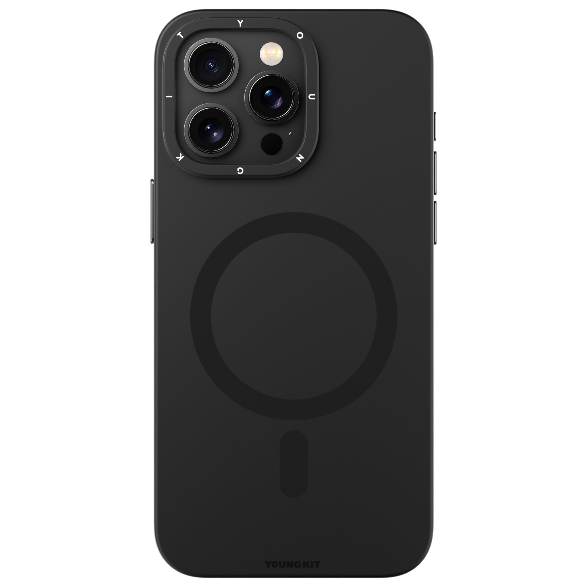 Funda Youngkit Velvet Magsafe Para Iphone 15 Pro Max Negra