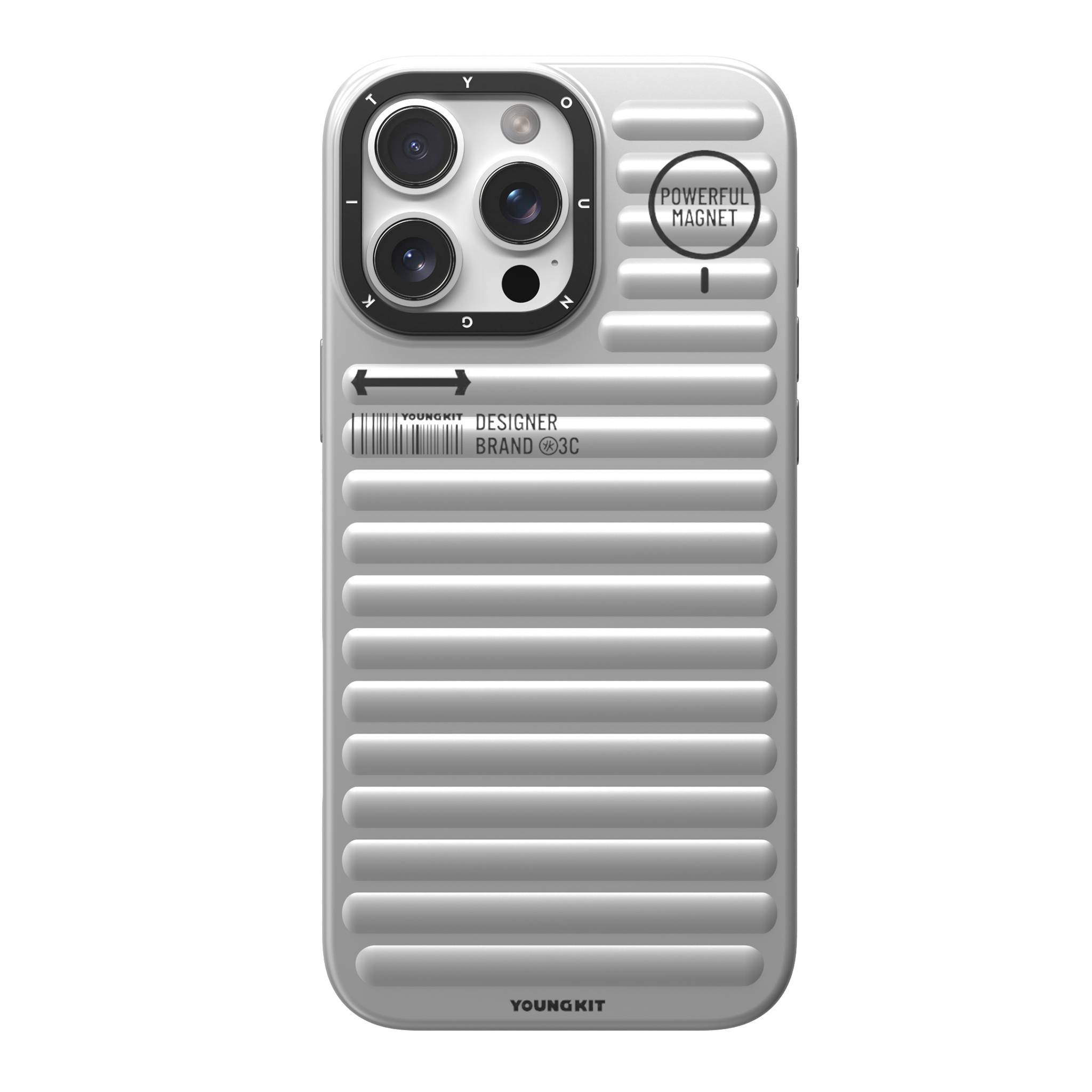 Funda Magnética Youngkit True Color Iphone 16 Pro Max Plateada