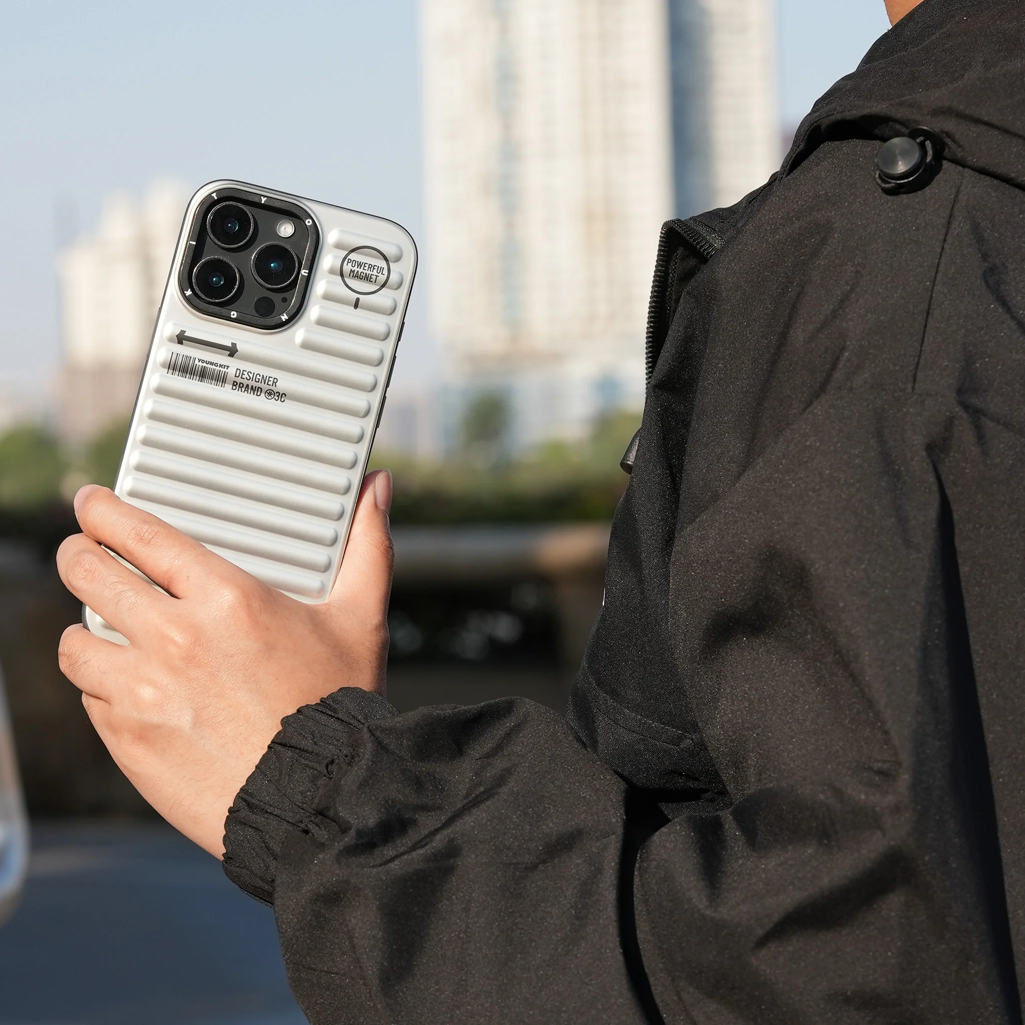 Foto 6 | Funda Magnética Youngkit True Color Iphone 16 Pro Max Plateada