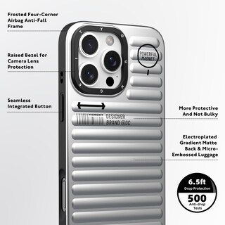 Foto 8 | Funda Magnética Youngkit True Color Iphone 16 Pro Max Plateada