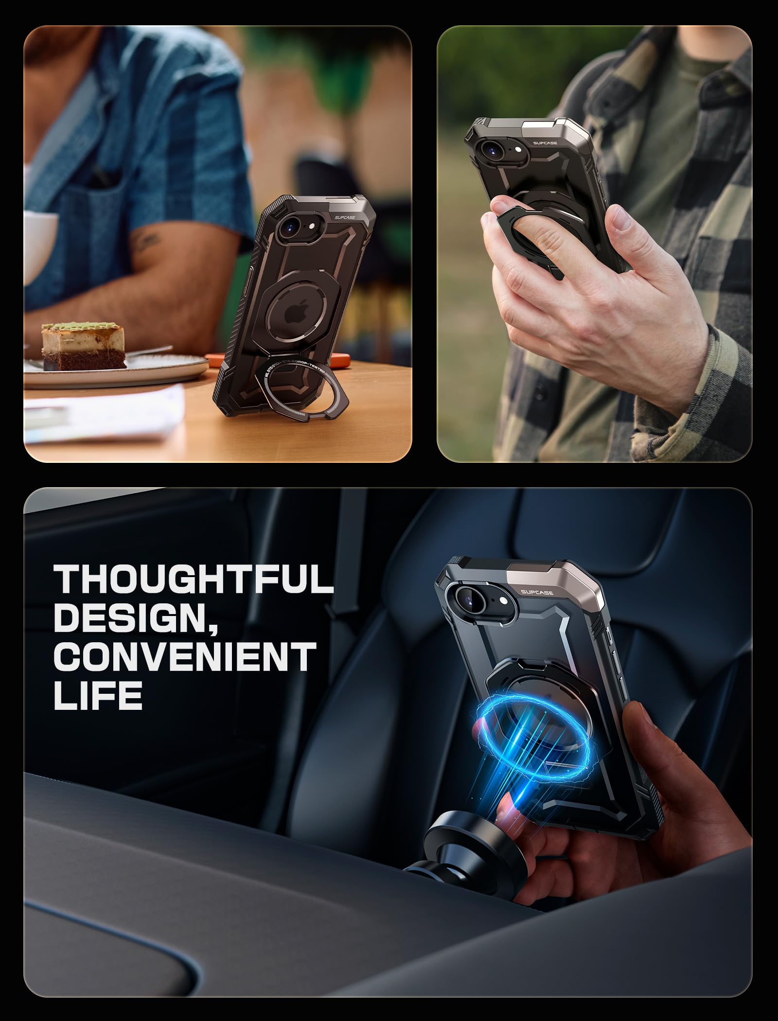 Foto 7 pulgar | Funda De Teléfono Supcase Unicorn Beetle Grip Para Iphone 16e 6.1 - Venta Internacional.